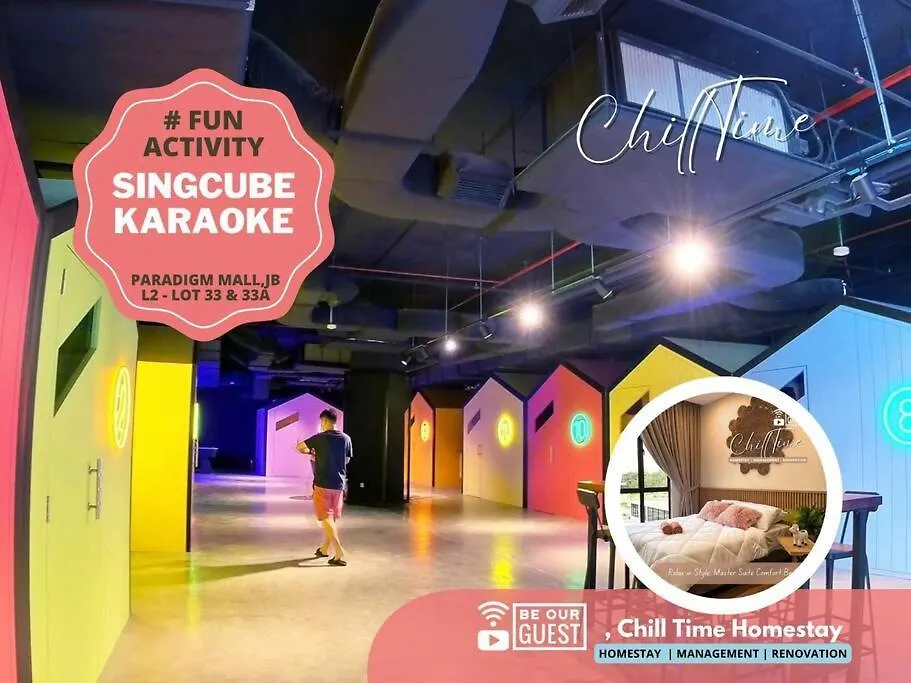 Paradigm Residence Above Paradigm Mall Free Netflix Pool By Chilltime Homestay Johor Bahru 0*,  Malásia